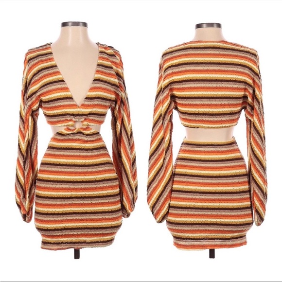 12th tribe cut-out mini dress size small - Picture 3 of 6